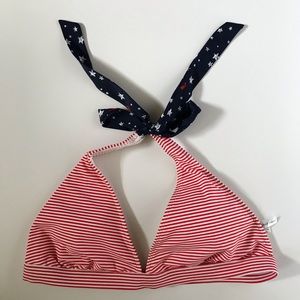 Vineyard Vines red/white/blue bikini top